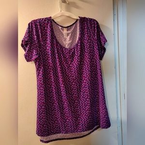 Lularoe Classic Tee XL navy and purple